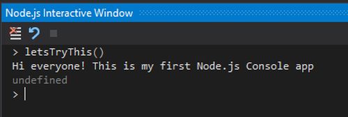 Executing defined function